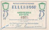 Notgeld De 75 Pf. Nr.2 --Jürs-Reumann-- Notgeld Ellerhoop , 75 Pfennig Schein Nr 2 , weiß und glatt , Mehl Grabowski 330.2 a , Schleswig Holstein Seriennotgeld -