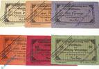 Kleingeld 1914-1922 6 Scheine kpl. Notgeld Ettal , Set mit 6 Scheinen , Tieste 1810.05.60 bis 65 , von 1919 , Bayern Verkehrsausgabe -