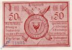 Kleingeld 1914-1922 50 Pf. Notgeld Füssen , 50 Pfennig Schein , ohne Wz , Tieste 2085.05.20 , von 1918 , Bayern Verkehrsausgabe -