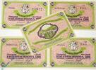 Notgeld DE 5 x 50 Pf. Notgeld Friedrichroda , Set mit 5 x 50 Pfennig , Mehl Grabowski 393.1 a , Thüringen Seriennotgeld -