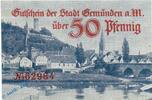Notgeld De 50 Pf. Gemünden , Notgeld 50 Pfennig Schein in kfr. Tieste 2170.05.35 , Bayern o.D. -