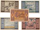 Serienscheine DE 5 Scheine kpl. Stadt Greiffenberg , Set mit 5 Scheinen in kfr. M/G 470.3 -