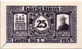 Notgeld De 25 Pf. Hamburg , Notgeld 25 Pfennig -H.Käse- in kfr. M/G 536.1 b , Hamburg o.D. -