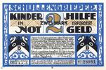 Serienscheine DE 2 Mk. Notgeld Hamburg , Erholungsstätten , 2 Mark Schein in kfr. Mehl Grabowski 526.1 , Hamburg Seriennotgeld -