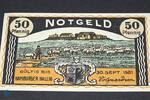 Serienscheine DE 50 Pf. Notgeld Hamburg Hallig , 50 Pfennig Schein , Wolken , Mehl Grabowski 564.2 a , Hamburg Seriennotgeld -