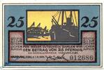 Serienscheine DE 25 Pf. Notgeld Harburg , 25 Pfennig Schein in kfr. Mehl Grabowski 579.1 , von 1921 , Hamburg Seriennotgeld -