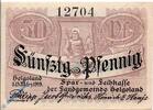 Notgeld DE 50 Pf. Notgeld Helgoland , Landkasse , 50 Pfennig Schein , Tieste 2915.10.05 , von 1919 , Schleswig Holstein Verkehrsausgabe -