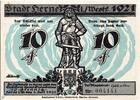 Notgeld De 10 Pf. Notgeld Herne , 10 Pfennig Schein , das Schicksal , Mehl Grabowski 602.5 , von 1921 , Westfalen Seriennotgeld -