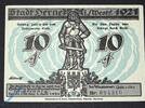 Serienscheine DE 10 Pf. Notgeld Herne , 10 Pfennig Schein , solang bis , Mehl Grabowski 602.3 a , von 1921 , Westfalen Serien Notgeld -