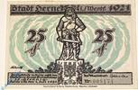 Seriennotgeld Deutschland 25 Pfennig Schein Notgeld Herne , 25 Pfennig Schein ohne Spruch , Mehl Grabowski 602.2 , von 1921 , Westfalen Notgeld -