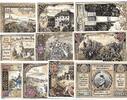 Serienscheine DE 10 Scheine kpl. Notgeld Magistrat Hohenfriedeberg 620.1.a , Set mit 10 Scheinen in kfr. 1921 -