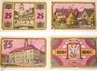 Notgeld De 4 Scheine kpl. Notgeld Kaufmännischer Verein Oels - Olesnica 1008.1 , Set mit 4 Scheinen kfr. -
