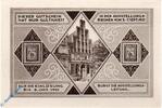 Notgeld DE 75 Pf. Nr.4 Notgeld Lübeck , 75 Pfennig Schein 4 , blaugrau braun , Mehl Grabowski 826.2 , von 1921 , Schleswig Holstein Seriennotgeld -