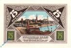 Notgeld DE 75 Pf. Nr.6 Notgeld Lübeck , 75 Pfennig Schein 6 , blaugrau braun , Mehl Grabowski 826.12 , von 1921 , Schleswig Holstein Seriennotgeld -