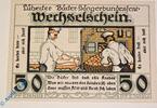 Seriennotgeld Deutschland Notgeld Lübeck 50 Pfennig Nr.3 Notgeld Lübeck , Bäcker Sängerbund , 50 Pfennig Schein Nr 3 , Mehl Grabowski 820.1 , Schleswig Holstein Serien Notgeld -