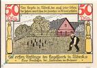 Notgeld DE 50 Pf. Nr.2 Notgeld Lübeck , Keglerheim , 50 Pfennig Schein Nr 2 , Mehl Grabowski 833.1 , von 1921 , Schleswig Holstein Seriennotgeld -