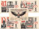 Serienscheine DE 5 Scheine kpl. 5 x Notgeld Stadt Lübeck 831.2 , Set mit 5 Scheinen in kfr von 1921 -