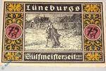 Seriennotgeld Deutschland 75 Pfennig Nr 6 Notgeld Lüneburg , violett , 75 Pfennig Schein Nr 6 , Mehl Grabowski 840.2 , von 1921 , Niedersachsen Seriennotgeld -