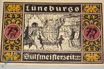 Seriennotgeld Deutschland 75 Pfennig Nr 5 Notgeld Lüneburg , violett , 75 Pfennig Schein Nr 5 , Mehl Grabowski 840.2 , von 1921 , Niedersachsen Seriennotgeld -
