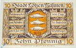 Serienscheine DE 10 Pf. Notgeld Lötzen , 10 Pfennig Schein , Mehl Grabowski 814.1 , von 1920 , Ostpreussen Seriennotgeld -