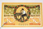 Notgeld DE 50 Pf. Notgeld Lauscha , 50 Pfennig Schein , Mehl Grabowski 777.1 , von 1921 , Thüringen Seriennotgeld -