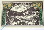 Serienscheine DE 50 Pf. Nr.12 Notgeld Lautenthal , 50 Pfennig Schein Nr 12 , Partie am Waldkater , Mehl Grabowski 778.2 , von 1921 , Niedersachsen Serien Notg -