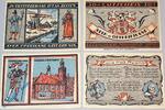 Serienscheine DE 4 Scheine kpl. Leer Frontsoldaten , Notgeld Set mit 4 Scheinen in kfr. M-G 781.1 , NDS von 1921 -