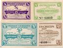 Kleingeld 1914-1922 4 Scheine kompl. Notgeld Lehrte , Set mit 4 Scheinen , Tieste 3975.05.01 bis 04 , von 1921 , Niedersachsen Verkehrsausgabe -