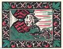 Serienscheine DE 50 Pf. Nr.2 Notgeld Leipzig , Tabakmesse , 50 Pfennig Schein Nr 2 , Mehl Grabowski 785.1 , von 1921 , Sachsen Seriennotgeld -
