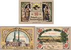 Notgeld DE 3 Scheine kpl. Notgeld Lemgo , Set mit 3 Scheinen kfr. Mehl Grabowski 789.3 , von 1921 , Westfalen Seriennotgeld -