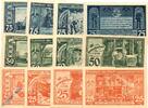 Notgeld DE 12 Scheine kpl. Notgeld Leopoldshall 794.1-4 , Bergbau Set mit 12 Scheinen in kfr. von 1921 -