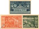 Notgeld 3. Serie Leopoldshall , Notgeld Set mit 3 Scheinen 3. Serie in kfr. M/G 794.3 , SA 1921 -