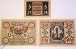 Notgeld 1945 - 1948 3 Scheine kompl. Notgeld Lindenberg , Set mit 3 Scheinen , von 1947 , Bayern Notgeld 1945 bis 1948 -