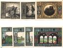 De 7 Scheine kompl. 7 x Notgeld der Stadt Lobeda 808.3 , Set mit 7 Scheinen in kfr. o.D. Thüringen -