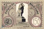 Seriennotgeld Deutschland 150 Pfennig Schein Notgeld Lucka , 150 Pfennig Schein in kfr. Mehl Grabowski 816.1 , von 1921 , Thüringen Seriennotgeld -