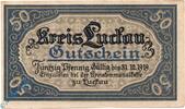 Kleingeld 1914-1922 50 Pf. Notgeld Luckau , 50 Pfennig Schein , o. Wz , Tieste 4225.05.11 , von 1917 , Brandenburg Verkehrsausgabe -