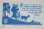 Notgeld De 25 Pf. -Fehldruck- Notgeld Nöschenrode , 25 Pfennig Schein falsches Bild , Mehl Grabowski 980.7 b , von 1921 , Sachsen Anhalt Seriennotgeld -