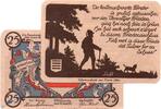 Notgeld DE 25 Pf. Nr.1 Notgeld Nöschenrode , 25 Pfennig Schein Nr 1 in kfr. blau , Mehl Grabowski 980.9 , von 1921 , Sachsen Anhalt Seriennotgeld -