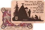 Notgeld DE 50 Pf. Nr.2 Notgeld Nöschenrode , 50 Pfennig Schein Nr 2 , violett , Mehl Grabowski 980.10 , von 1921 , Sachsen Anhalt Seriennotgeld -
