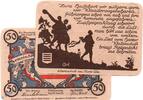 Notgeld DE 50 Pf. Nr.3 Notgeld Gemeinde Nöschenrode 980.9 , 50 Pfennig Nr 3 in kfr. blau , von 1921 -