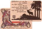 Notgeld De 75 Pf. Nr.2 Notgeld Gemeinde Nöschenrode 980.10 , 75 Pfennig violett Nr.2 in kfr. von 1921 -