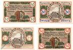 Notgeld DE 4 Scheine kpl. Nesselwang , Notgeld Set mit 4 Scheinen in kfr. Tieste 4800.25-28 , Bayern 1918 -