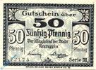 DE 50 Pf. Notgeld Neuruppin , 50 Pfennig Schein Kartonpapier , Tieste 4925.10.03 , Brandenburg Verkehrsausgabe -