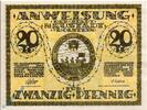 Notgeld DE 20 Pf. Notgeld Neustadt , Holstein , 20 Pfennig Schein , Tieste 4950.05.05 , Schleswig Holstein Verkehrsausgabe -