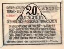 Notgeld DE 20 Pf. -schen- Notgeld Norderdithmarschen , 20 Pfennig Schein - SCHEN - , Mehl Grabowski 983.4 , Schleswig Holstein Seriennotgeld -