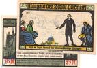 Seriennotgeld Deutschland 25 Pfennig Schein Notgeld Pößneck , 25 Pfennig Schein Nr 1 , kornblumenblau , Mehl Grabowski 1066.5 a , von 1921 , Thüringen Serien Notgeld -