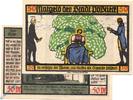 Seriennotgeld Deutschland 50 Pfennig Schein Notgeld Pößneck , 50 Pfennig Schein Nr 5 , kornblumenblau , Mehl Grabowski 1066.5 a , von 1921 , Thüringen Serien Notgeld -