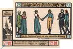 Seriennotgeld Deutschland 75 Pfennig Schein o. Signatur Notgeld Pößneck , 75 Pfennig Schein Nr 10 o. Signatur , Mehl Grabowski 1066.3 , von 1921 , Thüringen Seriennotgeld -