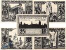 Notgeld De 5 Scheine kpl. Notgeld Paderborn , Set mit 5 Scheinen in kfr. mit Wz , Mehl Grabowski 1043.4 , von 1921 , Nordrhein Westfalen Seriennotgeld -
