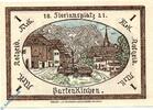 Notgeld DE 1 Mk. Partenkirchen , Notgeld 1 Mark Schein in kfr. M/G 1048.1 Bayern 1921 -